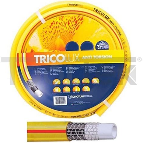 TUBO GIARDINO 25mt IRRIGAZIONE GIARDINAGGIO 3/4" ANTITORSIONE T-LUX (1/2)