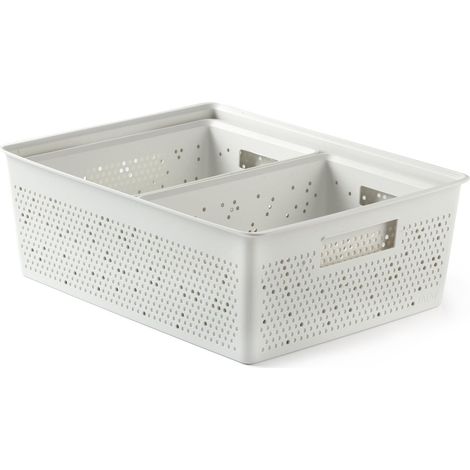 Paniers de Rangement Bohol, Plastique Recyclé, 30 x 39 x 13,5 cm (1/5)