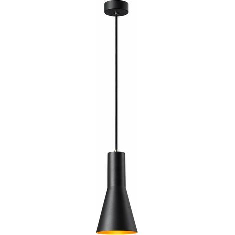 [GEBRAUCHT] B-Ware Slv Phelia Hängeleuchte Hängelampe Deckenlampe Leuchte Lampe Schwarz Gold ø 13cm