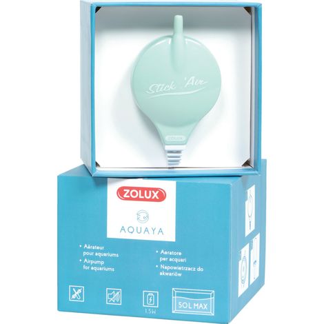Bulleur aérateur 1.5w débit 18.6 L/h vert pour aquarium max 50 Litres - zolux