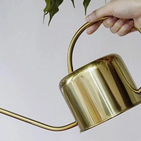 Kikkerland Design annaffiatoi vintage dorati 1,2L acciaio inossidabile