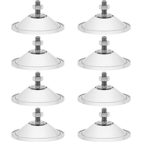 Lot de 8 ventouses robustes et épaisses pour fenêtres, en PVC transparent, de 5,5 cm de diamètre. (1/4)