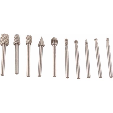 Rotary Files High Speed Steel Wood Carving Rasp for Power Tools Woodworking Engraving 10Pcs