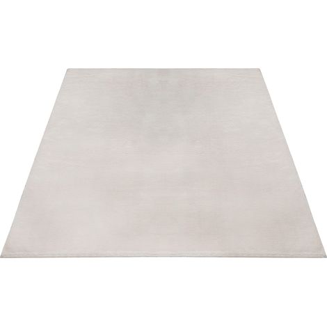FLOORNOVO Hochflor Teppich Beige einfarbig - 170 x 120 cm - Besonders Weicher Teppich Wohnzimmer & Badezimmerteppich - Pflegeleicht - vielseitig einsetzbar im Innenbereich (1/2)