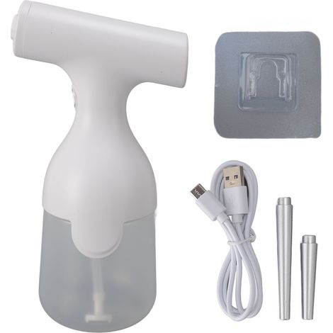 Dispensador eléctrico portátil de jabón en espuma – Dispensador automático de champú, gel de ducha y jabón para platos – 350 ml, batería de 1200 mAh (1/5)