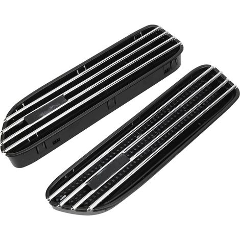 Lot de 2 garnitures d'aération latérales en ABS pour accessoires de style M, remplacement pour BMW E46/E90 M3, finition électroplaquée. (1/5)