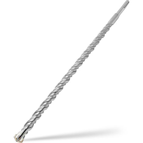 Foret SDS Plus 18mm x 450mm,avec 4 taillants en carbure et double vis,pour pierre naturelle,béton (1/5)