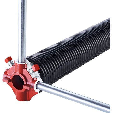 Ressort de torsion porte garage paire 0.25x2x31 pouces 16000 cycles noir electrophorese barres outils gants (1/5)