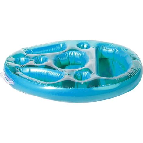 Porte-gobelet seau pour fête d'été, plateau flottant gonflable pour piscine