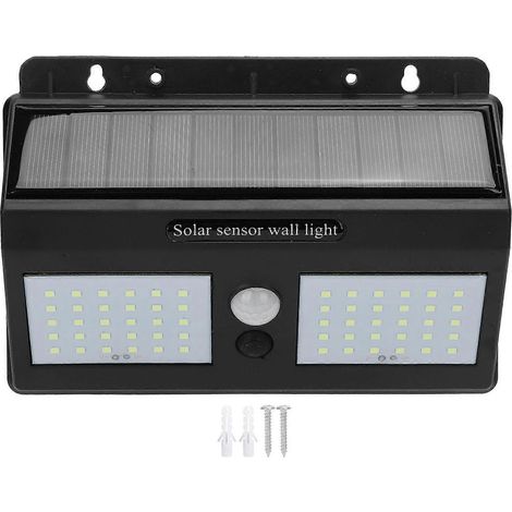 60 LED Solarleuchte für den Außenbereich mit kabellosem Sensor und Solarinduktion, Gartenwandleuchte