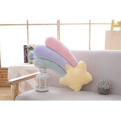Filiyano – Oreiller Sky Series aux couleurs de la lune, des étoiles filantes et de l'arc-en-ciel, en peluche douce, oreiller pour bébé, cadeau pour (1/5)