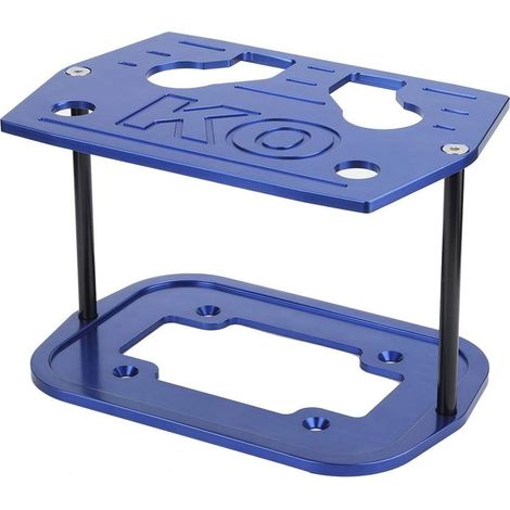 Passender Batterieträger, Batteriehalterungssatz, Edelstahl-Batterieträgerhalterung, blaue Batteriehalterung für Optima 34/78 Batterie, Wohnmobil-Batterieträger