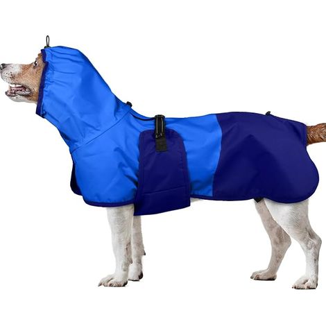 Manteau de Pluie Chien, Vêtement Pluie Réglable Imperméable Chien Petite Taille avec Capuche (1/5)
