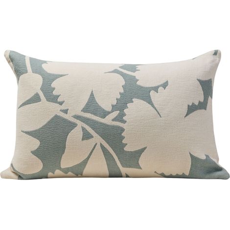 Housse de coussin en Jacquard chenille au motif floral FLAURIA