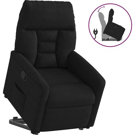 Fauteuil relax - Fauteuil inclinable noir tissu microfibre fr45948 (1/5)