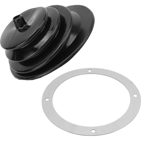 Handbremsplatte für Schalthebel, staubdicht, schwarz, rund, Gummi, 13,3 cm (5,25 Zoll), universell (1/5)