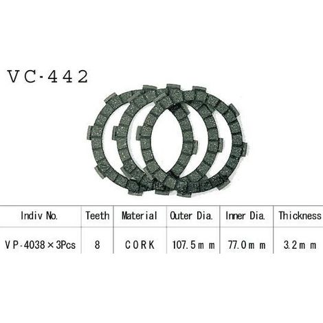 Kit Disques d'Embrayage Garnis Ar/Ae 50 (1/2)