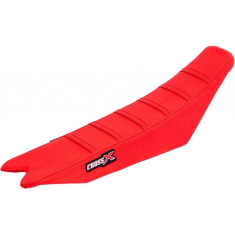 Embouts de guidon ronds Ø17 look carbone blanc et anodisés rouge