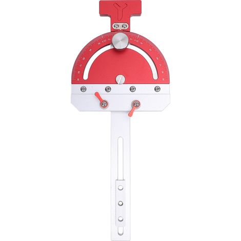 [JAMAIS UTILISÉ]Guide d'onglet pour scie circulaire, en alliage d'aluminium, réglable à plusieurs angles, pour le travail du bois (1/5)
