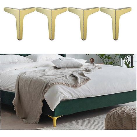 Pieds de meuble TV de luxe, pieds de canapé en métal, pieds de table basse en quincaillerie, pieds de support pour meubles, pieds d'armoire, pieds de meuble de salle de bain (lot de 4) (1/5)