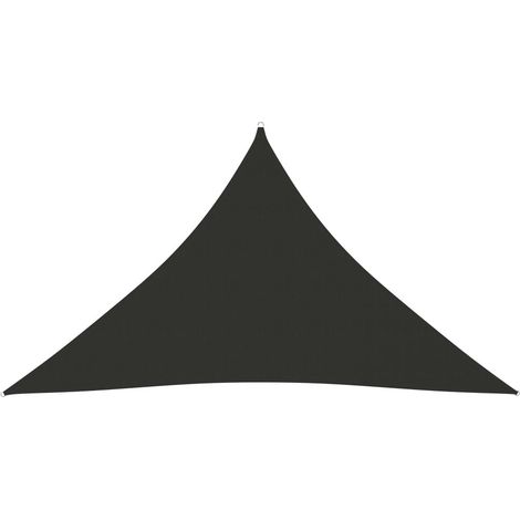 Voile de parasol Tissu Oxford triangulaire 5x5x6 m Anthracite (1/5)