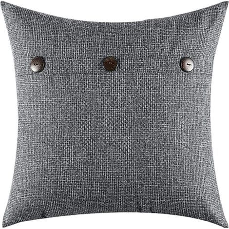 Housse de coussin,Coussin de garnissage 45x45 cm - Gris- Polyester (1/5)