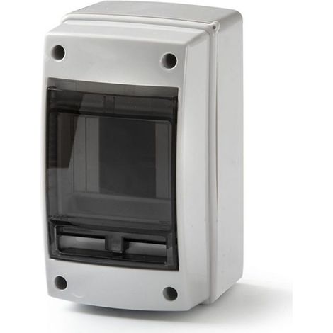 3902-T Acqua Coffret étanche pour l'extérieur IP65 4 modules 171x100x100mm - Porte transparente (1/5)