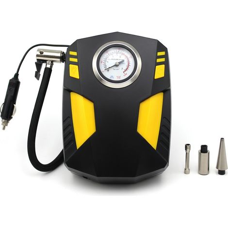 Inflador de neumático 12 V para coche - analógico, embalaje en inglés (1/5)