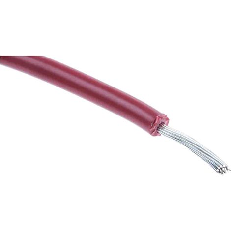 Fil de câblage électrique RS PRO, 1,32 mm², Rouge, 16 AWG, 30.5m, 300 V ( Prix pour Bobine de 30 Mètres )