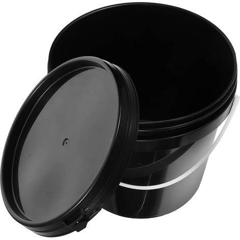 Seau de Rangement pour Peinture 2L Plastique Opaque avec Couvercle hermétique et poignée, idéal pour Stockage et Usage Quotidien à (1/5)