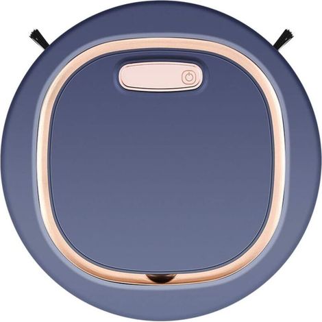 Bleu Aspirateur Robot Intelligent 3 en 1 Robot Aspirateur Aspirateur Balayeuse Intelligente Aspirateur Robot Ultra-Mince de 2 4 Pouces Adapté Aux Sols Poils d'animaux Poussière (1/4)