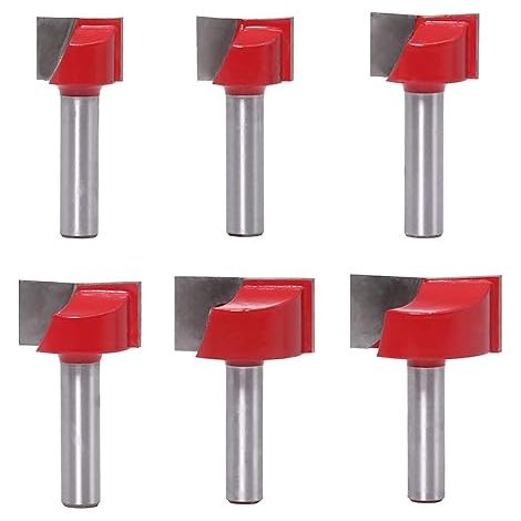 Ensemble de 6 fraises pour le nettoyage des sols, tige de 8 mm, outil de rabotage pour le travail du bois (1/5)