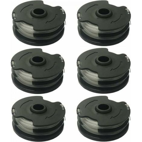 Bobine De Fil - Pour Debroussailleuse Sans Fil Parkside PRTA 20-Li - ABS Nylon Polyamide - 6 Pieces (1/4)