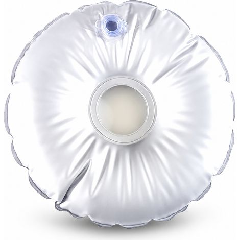 Sac lesté pour base de parasol remplissable d'eau, Ancrage portable rond de 18 pouces pour parasols de terrasse extérieurs et plages (1/5)
