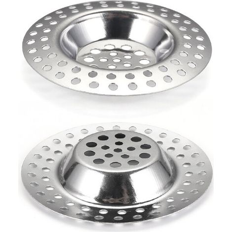 2pcs Kitchen Sink Strainer, Stainless Steel Sink Drain Strainer, Dishwasher Safe (GR025) (1/5)
