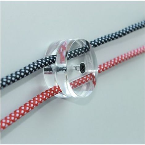 Passe Câble, Isolateur en PVC pour 2 Câbles électriques textile : Sécurité et style moderne