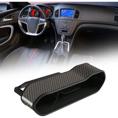 Organisateur universel de rangement pour siège auto avec porte-gobelet, console centrale et poche latérale, accessoire intérieur de voiture (1 pièce). (1/4)