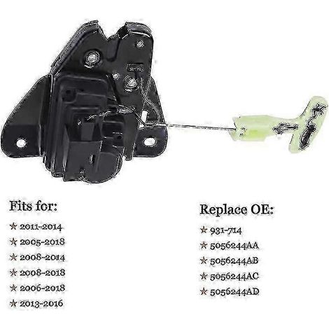 Actionneur de verrouillage de coffre et de hayon pour Chrysler 300, Dodge Charger et Avenger 5056244AD, 931714 (1/5)