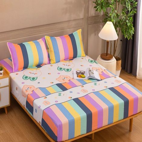 Housse de Matelas 180x200 cm, Drap-Housse en Jersey avec Élastique, Housse de Protection Imperméable et Respirante pour Lit Double (1/2)
