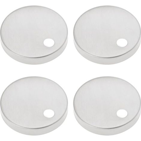 4 Pièces Couvercle Charnière Siège Toilette 55mm Diamètre Fixations Charnière Siège Toilette Couvre en Acier Inoxydable Couvertures Décoratives Fixation Supérieure Cuvette Toilette Argent (1/5)
