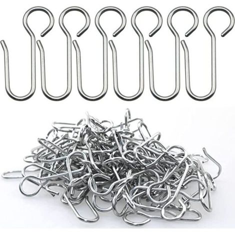 Gardinenhaken und -clips, 40 Stück Gardinenstangenhaken, Schwerlast-Gardinenhaken, für Türgardinen usw.