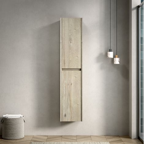 Mobile bagno sospeso stretto 140 cm, 2 ante, 30 x 24 cm HAVRYA (1/5)