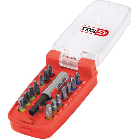 KS Tools - Jeu d'embouts de vissage à code couleur TORSIONpower® 1/4'', 15 pcs - 918.3000 (1/5)