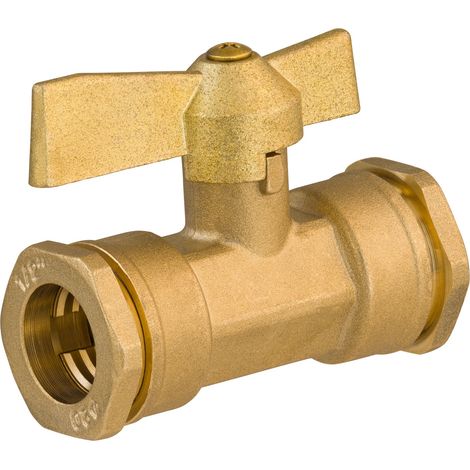 Noyon & Thiebault – Vanne jonction pour tuyau polyéthylène – Passage intégral – Diamètre 20 mm – Étanchéité serrage intérieur – Raccord laiton (1/5)