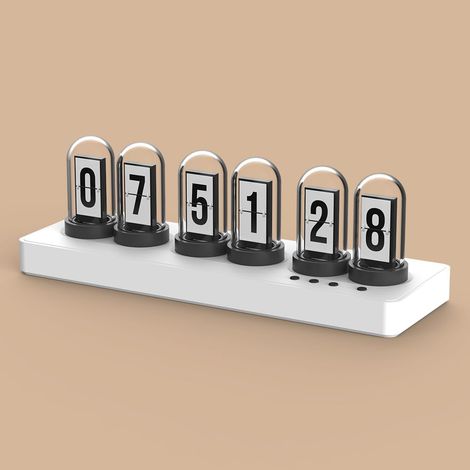 Horloge à tube Nixie avec écran couleur IPS, horloge numérique avec 6 alarmes, 7 modes, contrôle Web, aucune application requise, horloge électronique créative (1/5)