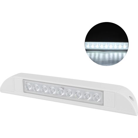 Bandeau lumineux universel pour intérieur de voiture, 9 LED, étanche, avec interrupteur marche/arrêt, 4,5 W (1/5)