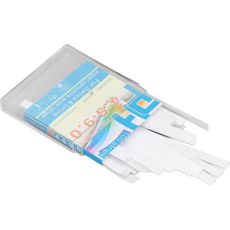100 bandelettes test pH 4,5-9,0 précises et rapides, papier réactif portable pour salive, urine et liquides (1/5)