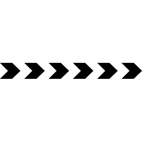 Lot 2 bandes 100mm x 1m - Chevrons Noir - 4641218