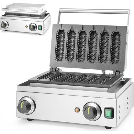 Máquina para hacer gofres de salchicha rebozada (6 gofres en un palito) - Hendi 212189 (1/5)