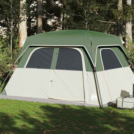 vidaXL Family Tent Cabin 6-Person Green Waterproof (1/5)